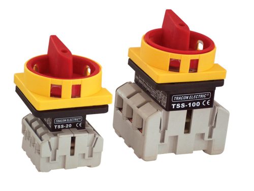 Biztonsági lakatolható szakaszoló kapcsoló 400V,3P, 18,5kW, 64×64mm