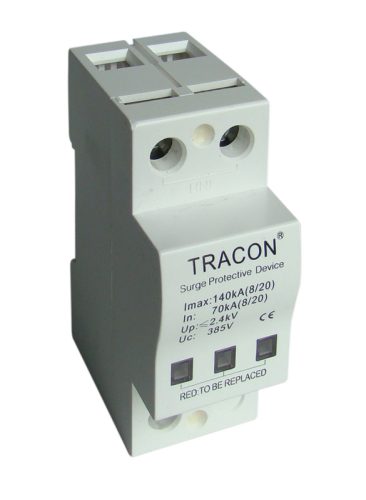 Túlfeszültségvédő készülék, 2.-es típus 40kA, 1P