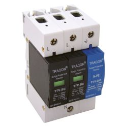   Túlfeszültségvédő készülék, 2.-es típus, csillagpontos 25kA, 2+1P