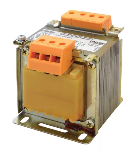 Biztonsági, egyfázisú kistranszformátor 230-400V / 6-12-24V, max.60VA