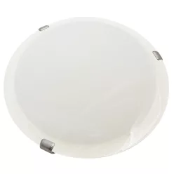 Üveg mennyezeti UFO lámpatest, 1x60W fehér