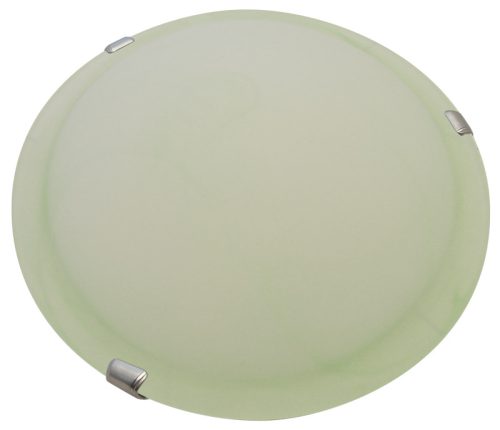 Üveg mennyezeti UFO lámpatest, 1x60W zöld