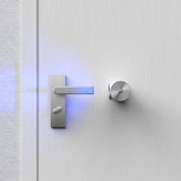 UV-C fertőtlenítő lámpa kilincshez, rögzítő készlettel, fehér