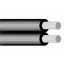 Légvezeték NFA2X 2x25mm2 fekete (0) 0,6/1kV