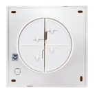 Fürdőszoba ventilátor, golyóscsapágy+időzítő+v.zsalu+pára