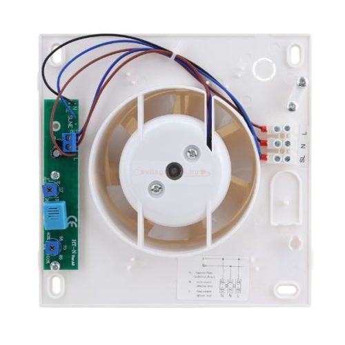 Fürdőszoba ventilátor, golyóscsapágy+időzítő+v.zsalu+pára