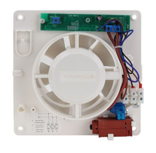 Fürdőszoba vent. hőelemmel műk. frontzsalu, golyóscsap.+időzítő