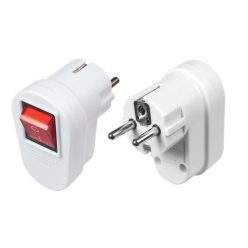   Kapcsolós dugvilla jelzőfényes kapcsolóval alsó bekötésű