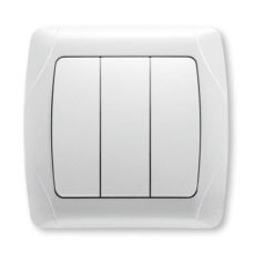   Panasonic Carmen csillár kapcsoló 3 billentyűs fehér keret