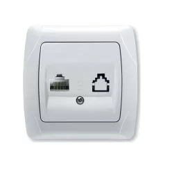 Panasonic Carmen RJ45 CAT 5E fali aljzat fehér keret