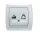 Panasonic Carmen RJ45 CAT 5E fali aljzat fehér keret