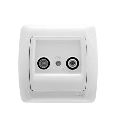 Panasonic Carmen SAT-TV aljzat végzáró fehér