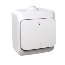   Schneider Electric CEDAR PLUS Kétpólusú kapcsoló, IP44, fehér (102)