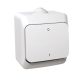 Schneider Electric CEDAR PLUS Kétpólusú kapcsoló, IP44, fehér (102)