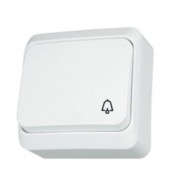   Schneider Electric PRIMA Egypólusú nyomó, csengőjellel, 10A, fehér