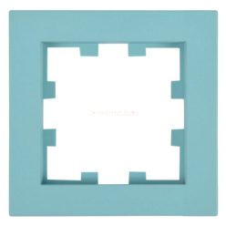 Panasonic Karre Plus 55 Soft Touch egyes keret Türkiz