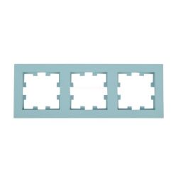   Panasonic Karre Plus 55 Soft Touch hármas keret vízszintes Türkiz