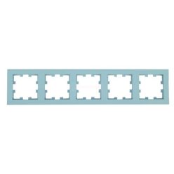   Panasonic Karre Plus 55 Soft Touch ötös keret vízszintes Türkiz