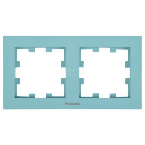 Panasonic Karre Plus 55 Soft Touch kettes keret vízszintes feliratos Türkiz
