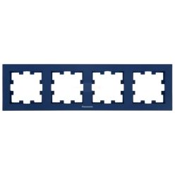   Panasonic Karre Plus 55 Soft Touch négyes keret vízszintes feliratos Óceán