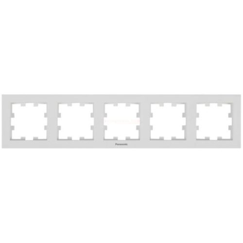 Panasonic Karre Plus 55 Soft Touch ötös keret vízszintes feliratos Kagylóhéj