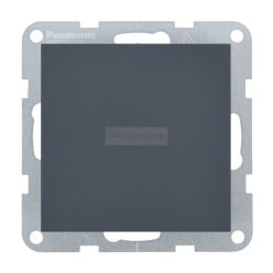   Panasonic Karre Plus 55 Soft Touch egypólusú kapcsoló 101 Éjfekete keret nélkül