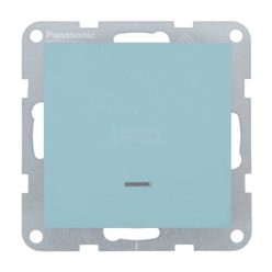   Panasonic Karre Plus 55 Soft Touch egypólusú kapcsoló jelzőfénnyel 101 Türkiz keret nélkül