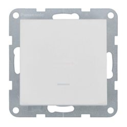  Panasonic Karre Plus 55 Soft Touch egypólusú kapcsoló jelzőfénnyel 101 Kagylóhéj keret nélkül