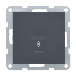   Panasonic Karre Plus 55 Soft Touch Váltó kapcsoló jelzőfénnyel 106 Éjfekete
