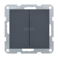   Panasonic Karre Plus 55 Soft Touch Csillár kapcsoló 105 Éjfekete