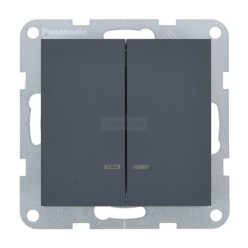   Panasonic Karre Plus 55 Soft Touch Csillár kapcsoló jelzőfénnyel 105 Éjfekete
