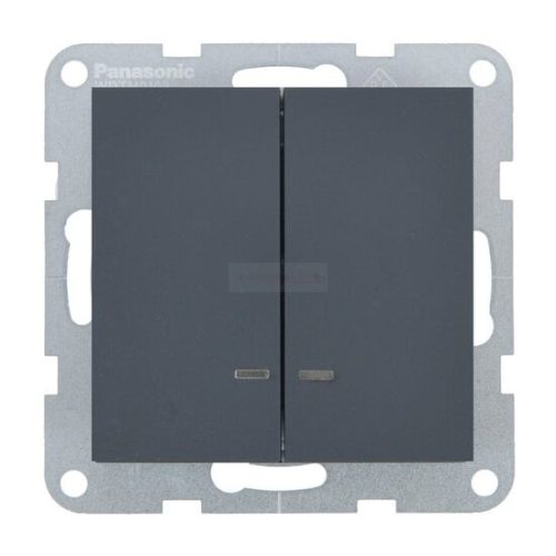 Panasonic Karre Plus 55 Soft Touch Csillár kapcsoló jelzőfénnyel 105 Éjfekete
