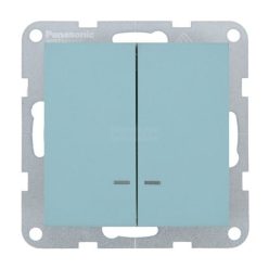  Panasonic Karre Plus 55 Soft Touch Csillár kapcsoló jelzőfénnyel 105 Türkiz