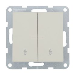   Panasonic Karre Plus 55 Soft Touch Dupla váltó kapcsoló 106+6 Homok