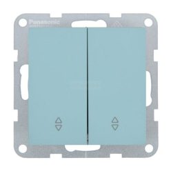   Panasonic Karre Plus 55 Soft Touch Dupla váltó kapcsoló 106+6 Türkiz