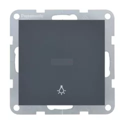   Panasonic Karre Plus 55 Soft Touch nyomó kapcsoló lámpa jellel Éjfekete