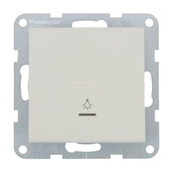   Panasonic Karre Plus 55 Soft Touch nyomó kapcsoló lámpa jellel, jelzőfénnyel Homok