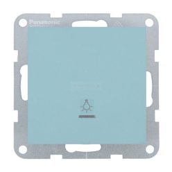   Panasonic Karre Plus 55 Soft Touch nyomó kapcsoló lámpa jellel, jelzőfénnyel Türkiz