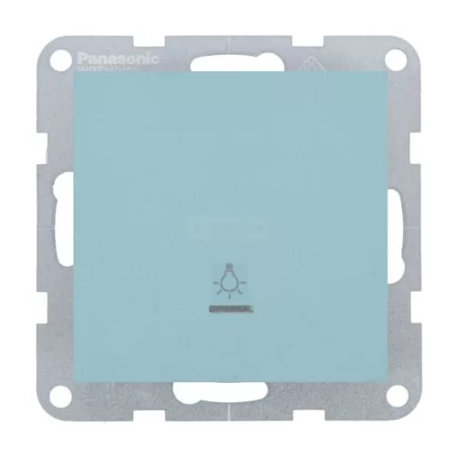 Panasonic Karre Plus 55 Soft Touch nyomó kapcsoló lámpa jellel, jelzőfénnyel Türkiz