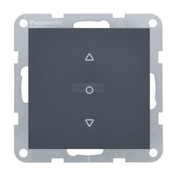   Panasonic Karre Plus 55 Soft Touch redőny nyomó kapcsoló Éjfekete