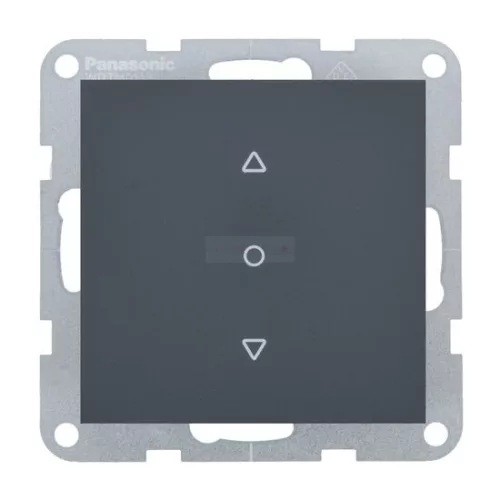 Panasonic Karre Plus 55 Soft Touch redőny nyomó kapcsoló Éjfekete