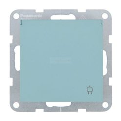   Panasonic Karre Plus 55 Soft Touch csapfedeles gyermekvédős dugalj keret nélküli Türkiz