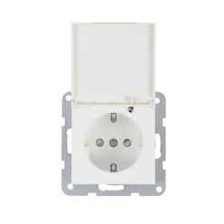   Panasonic Karre Plus 55 Soft Touch csapfedeles gyermekvédős dugalj keret nélküli Kagylóhéj