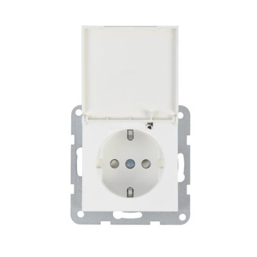 Panasonic Karre Plus 55 Soft Touch csapfedeles gyermekvédős dugalj keret nélküli Kagylóhéj