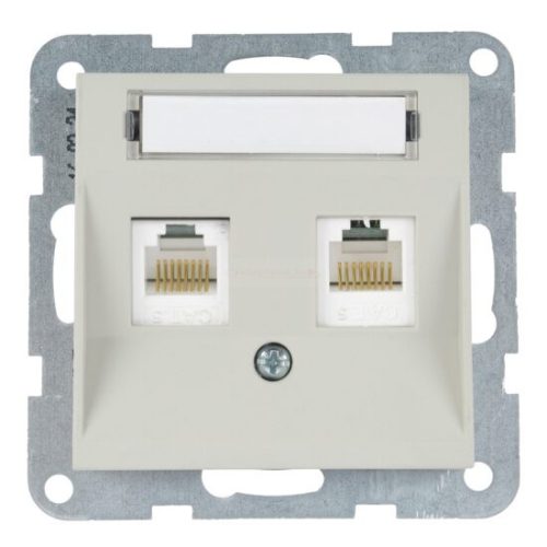 Panasonic Karre Plus 55 Soft Touch Számítógép aljzat 2xCAT5 Homok