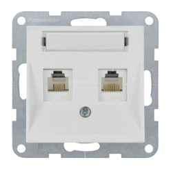   Panasonic Karre Plus 55 Soft Touch Számítógép aljzat 2xCAT5 Kagylóhéj