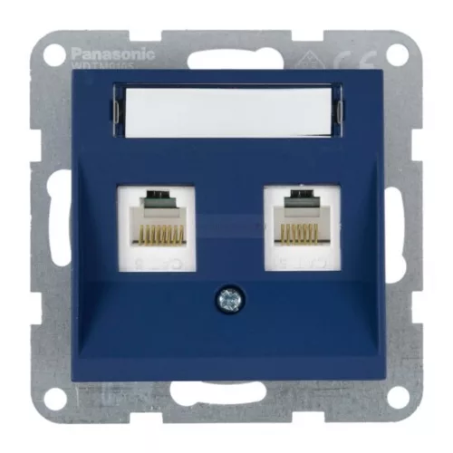 Panasonic Karre Plus 55 Soft Touch Számítógép aljzat 2xCAT6 Óceán