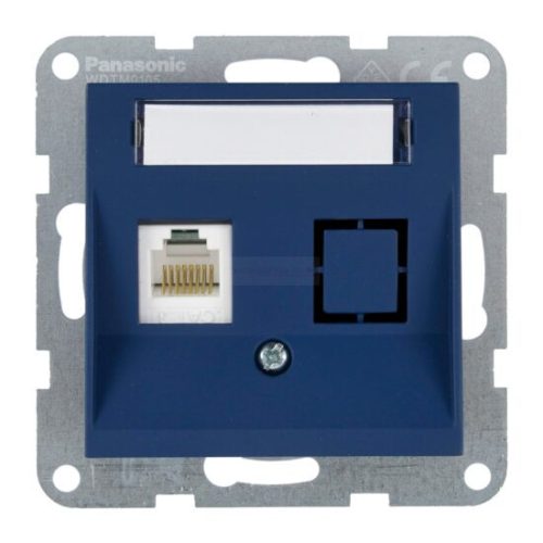 Panasonic Karre Plus 55 Soft Touch Számítógép aljzat CAT6+CAT3 Óceán