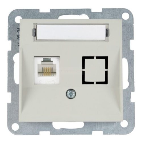 Panasonic Karre Plus 55 Soft Touch Számítógép aljzat CAT6+CAT3 Homok