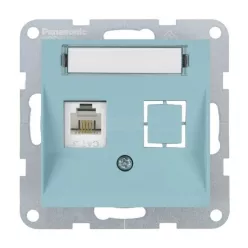   Panasonic Karre Plus 55 Soft Touch Számítógép aljzat CAT6+CAT3 Türkiz